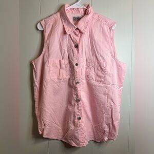 Bill Blass Jeans Pink Button Down Shirt